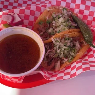 Birria tacos