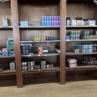 Empty shelves