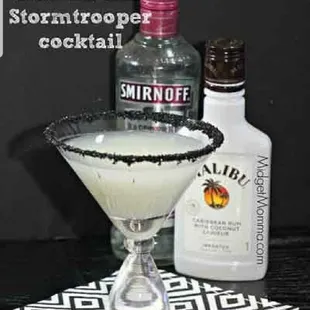 a martini with chocolate sprinkles