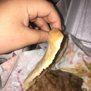 The bottom piece of the torta