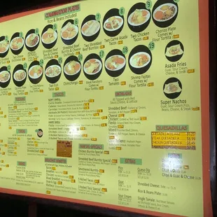 the menu