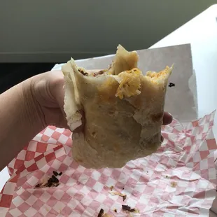This is 1/4 of the full burrito