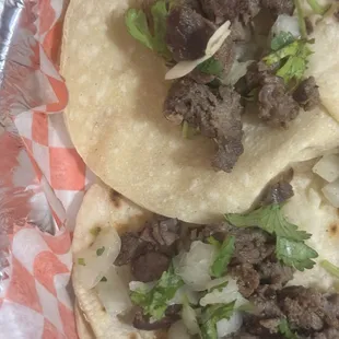 Carne Asada mini street taco