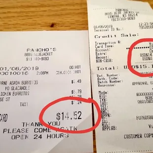 Good food, but it looks like they charge for using a card. Didnt notice this until I got home, look at your receipts before you leave.