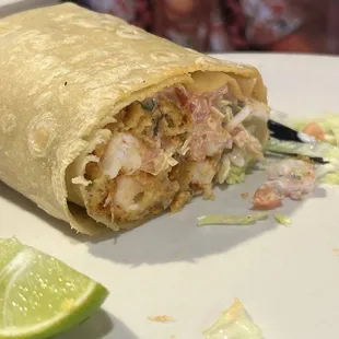 Baja Shrimp Burrito