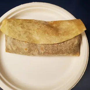 Before. Raw tortilla.