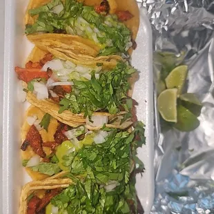 To go tacos with some limes from home