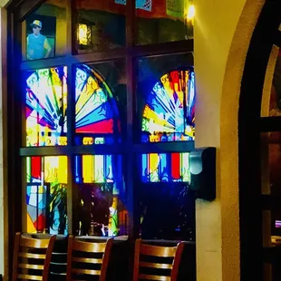 Stained Glass windows &quot; ventanas &quot; are a tradition in México.