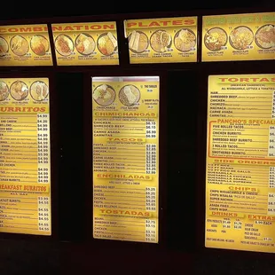 Full Menu as of 2/26/21