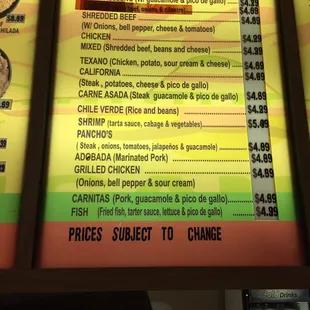 Very reasonably prices too
