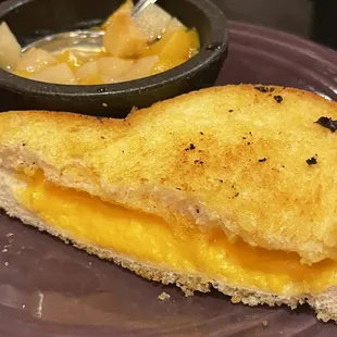 Kids grilled cheese with fruit