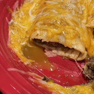 Enchilada Plate (the enchilada sauce looked and tasted like gravy)