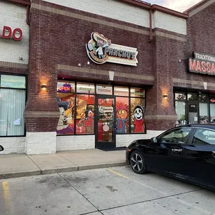 Storefront - nice art on the windows!
