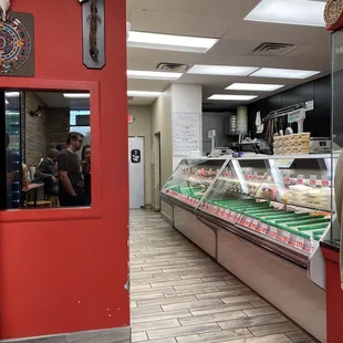 Interior- meat counter portion