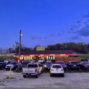 cars parked in a parking lot