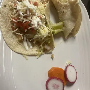 Baha Taco - delicious and left room for flan.