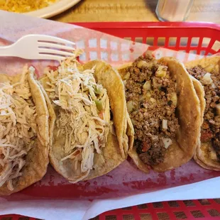 Chicken and Ground Beef Tacos