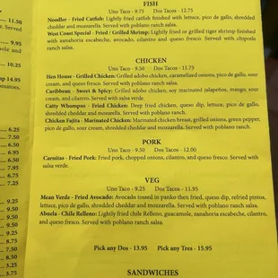 menu 2/22/25
