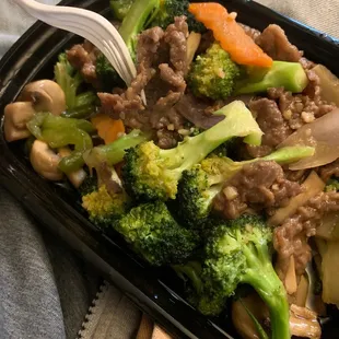 a close up of a plate of food