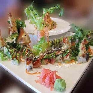 a plate of food on a table