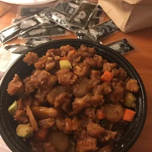 Kung pao chicken I guess?