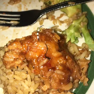 That is a piece of a stainless steel scrubby. Will not return or recommend