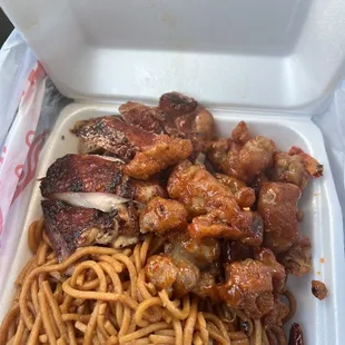 General Tso's &amp; Teriyaki chicken