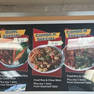 Everyday combo specials