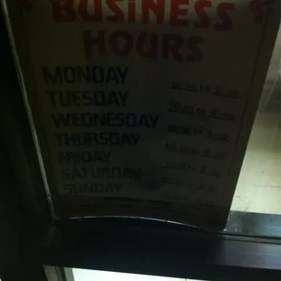 Hours as of 2/28/2014