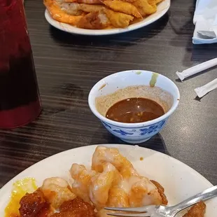 Chinese, sushi, seafood and Cajun gumbo, delicious