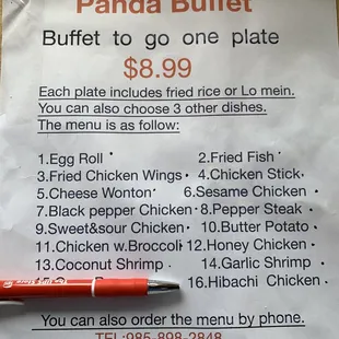 the price of a plate of food