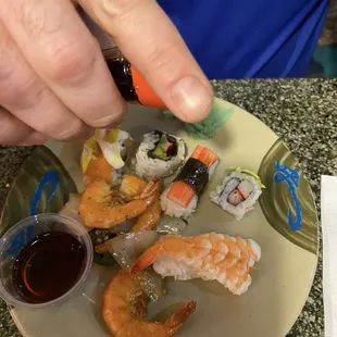 sushi, sashimi, sushi and sashimi, food