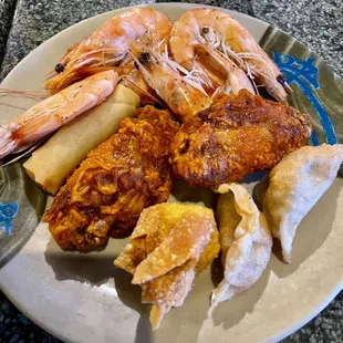 a plate of food on a table