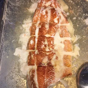 Roasted salmon