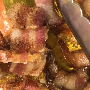 Delicious bacon wrapped shrimp