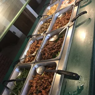 a variety of food items