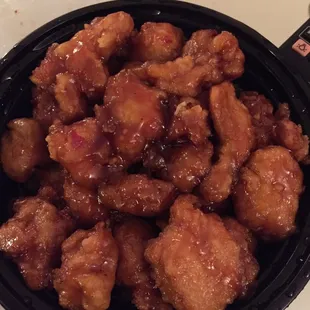 Orange chick was great but I was more impressed on how quick they were on delivery. I had to give the guy a $8 tip.