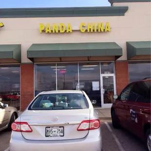 the front of the restaurant