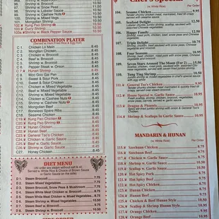new menu for 2021