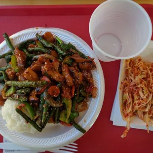 Chicken and green beans