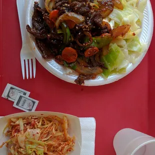 Teriyaki beef on rice