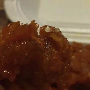 Hair cooked in my sesame chicken!!!