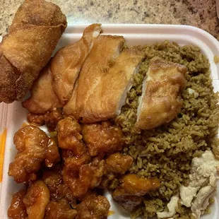 J4. Almond Boneless Chicken and Sesame Chicken Combo