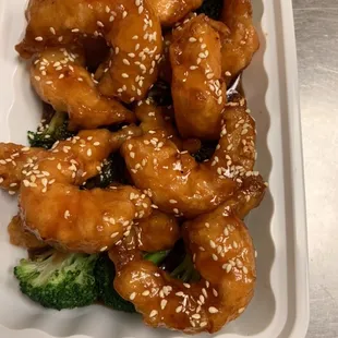 Sesame shrimp