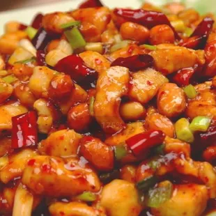 a closeup of a plate of food