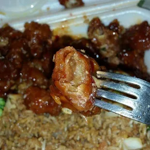 Grey oil inside and/or hard reddish stringy meat!