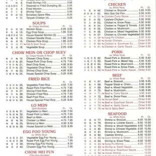 Menu Page 3 of 4