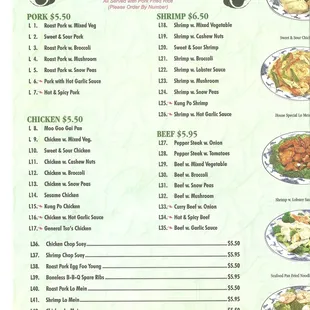 Menu Page 1 of 4