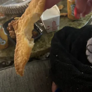 Burnt empty crab ramgoon .