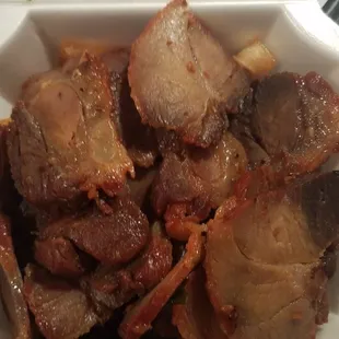 Roast pork appetizer